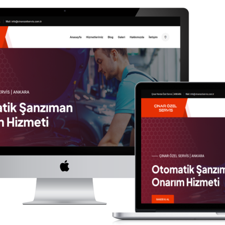 Çınar Özel Servis Web Sitesi Geliştirme